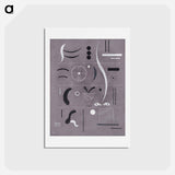 Four Parts - ワシリー カンディンスキー Postcard.