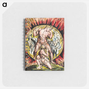 アートメモ帳-Stepping out of the Sun from Milton: a Poem, To Justify the Ways of God to Men by William Blake - ウィリアム ブレイク Memo.