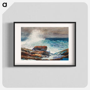 アートポスター-Incoming Tide, Scarboro, Maine - ウィンスロー ホーマー Poster.