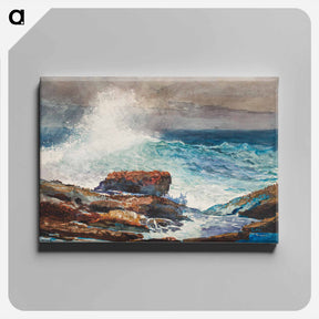 アートパネル-Incoming Tide, Scarboro, Maine - ウィンスロー ホーマー Canvas.
