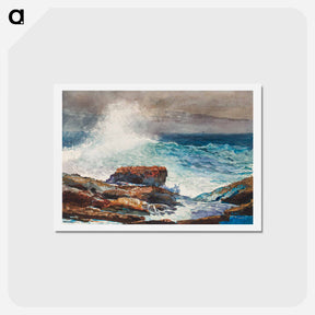 アートポストカード-Incoming Tide, Scarboro, Maine - ウィンスロー ホーマー Postcard.