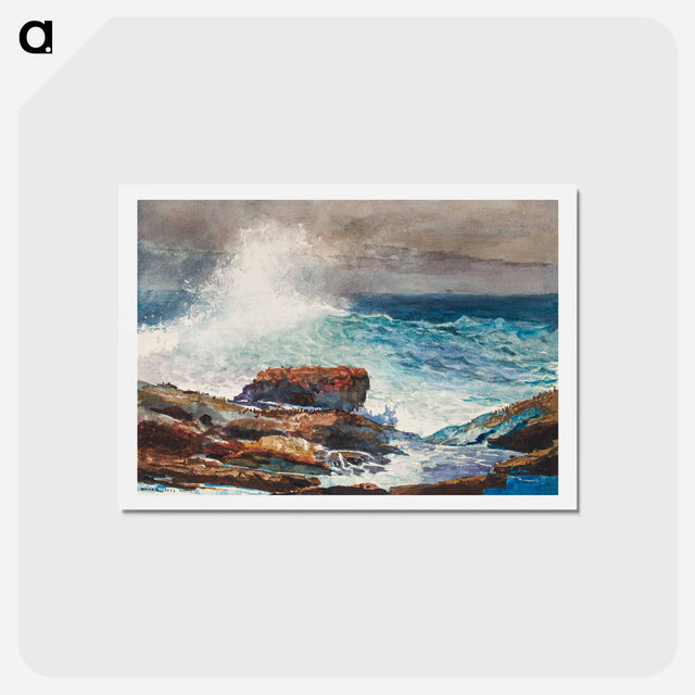 アートポストカード-Incoming Tide, Scarboro, Maine - ウィンスロー ホーマー Postcard.