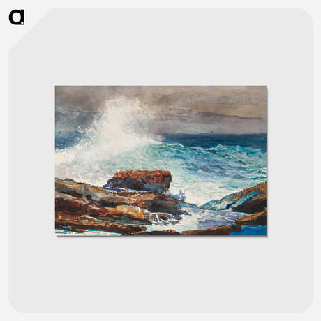 アートポストカード-Incoming Tide, Scarboro, Maine - ウィンスロー ホーマー Postcard.