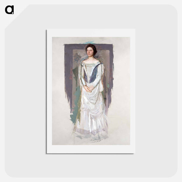 アートポストカード-Standing Woman - アボット ハンダーソン セイヤー Postcard.