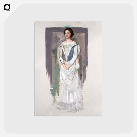 アートポストカード-Standing Woman - アボット ハンダーソン セイヤー Postcard.