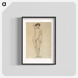Nude male model, academy study - アルバート エーデルフェルト Poster.