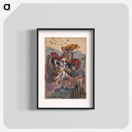 アートポスター-Study after Dürer: Saint Christopher II - アルブレヒト デューラー Poster.