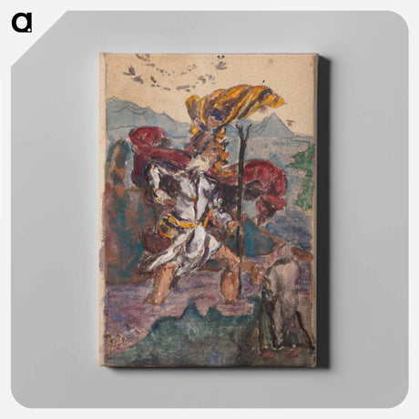 アートパネル-Study after Dürer: Saint Christopher II - アルブレヒト デューラー Canvas.