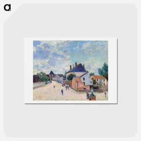 アートポストカード-Street in Moret - アルフレッド シスレー Postcard.