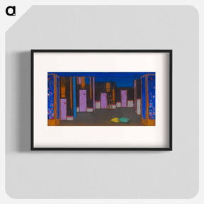アートポスター-Hall with Doors - 不思議の国のアリス Poster.