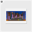 アートポストカード-Hall with Doors - 不思議の国のアリス Postcard.