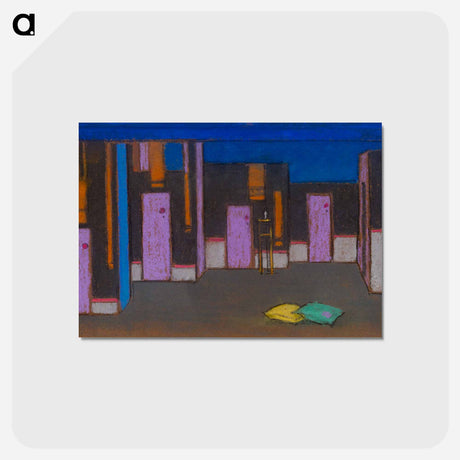 アートポストカード-Hall with Doors - 不思議の国のアリス Postcard.