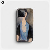 Young Woman in Blue - アメデオ モディリアーニ Phone Case.