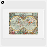 A mapp of the world - アンティーク地図 Poster.