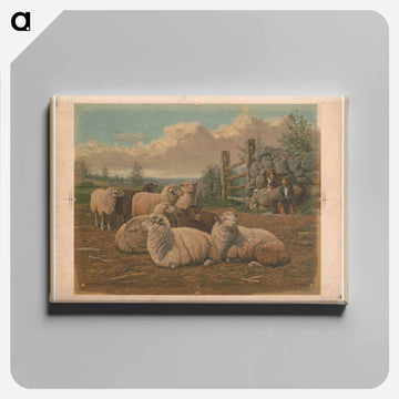 The faithful shepherds - アーサー フィッツウィリアム テイト Canvas.