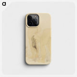 Naked women bending over, vintage nude illustration - Auguste Rodin Phone Case.