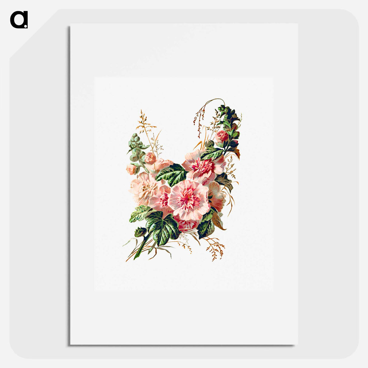 アートポスター-Hollyhock from Poets in the Garden
 - 大英図書館 Poster.