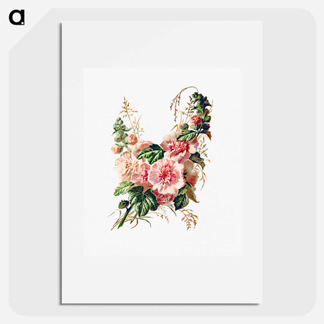アートポスター-Hollyhock from Poets in the Garden
 - 大英図書館 Poster.