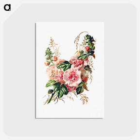 アートポストカード-Hollyhock from Poets in the Garden
 - 大英図書館 Postcard.