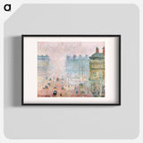 Place du Theatre Francais: Fog Effect - Camille Pissarro Poster.