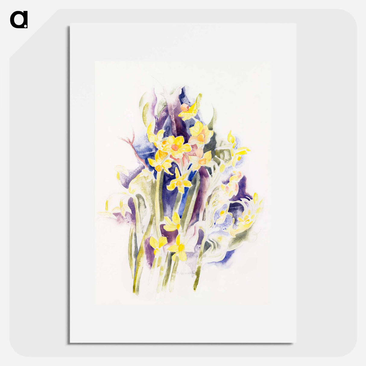 Small Daffodils - Charles Demuth Poster.