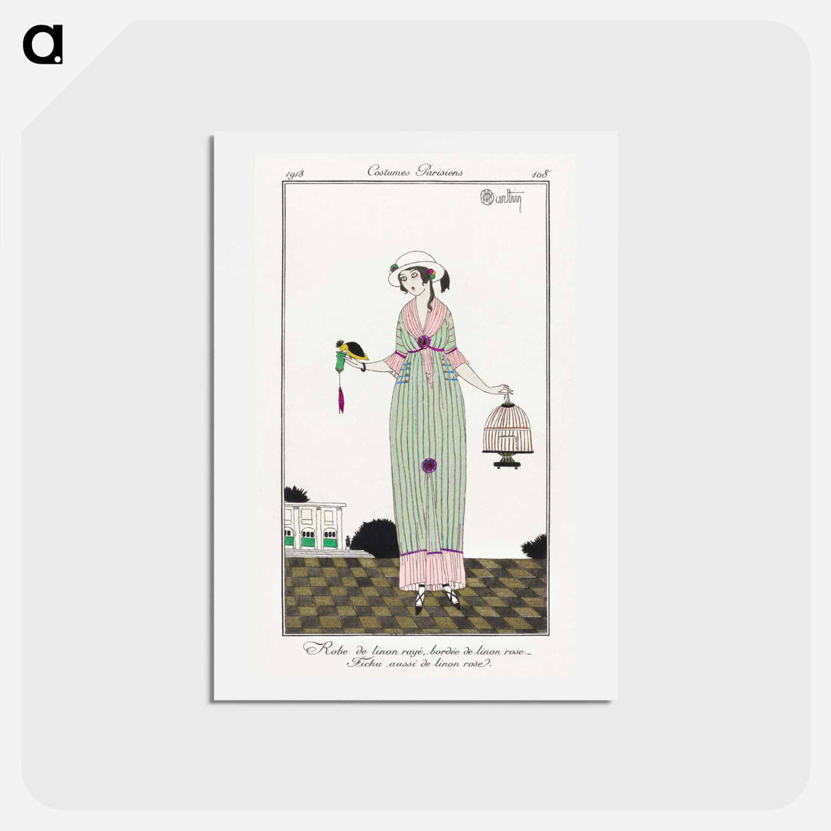 アートポストカード-Robe de linon
 - シャルル マルタン Postcard.