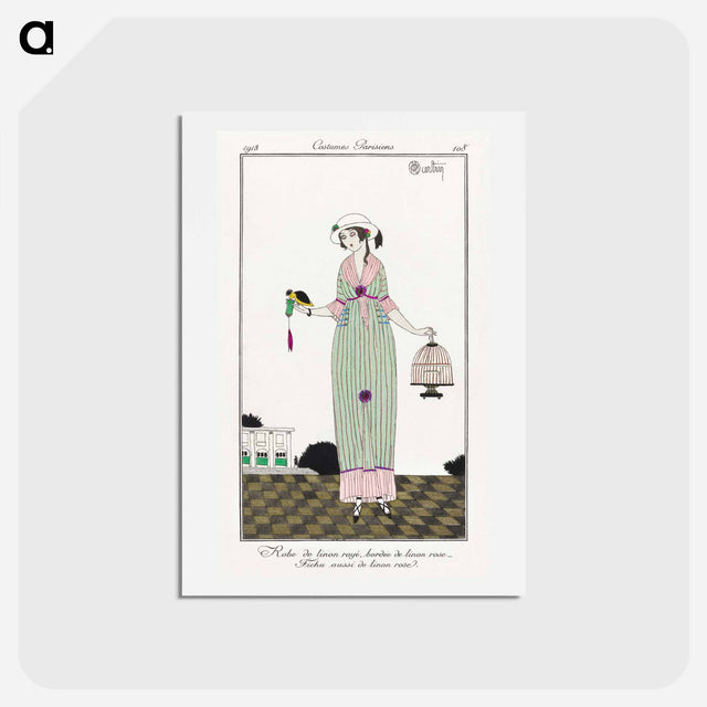 アートポストカード-Robe de linon
 - シャルル マルタン Postcard.