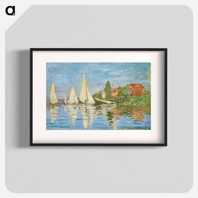 アートポスター-Regattas at Argenteuil - クロード モネ Poster.