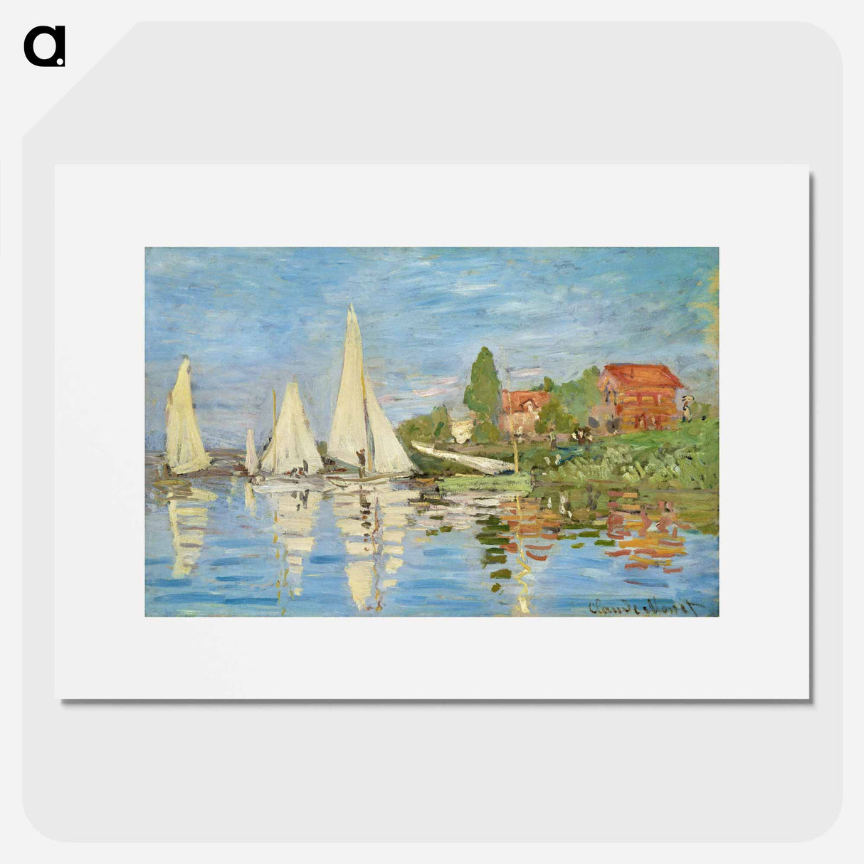 Regattas at Argenteuil - Claude Monet Poster.