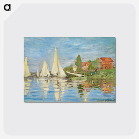 アートポストカード-Regattas at Argenteuil - クロード モネ Postcard.