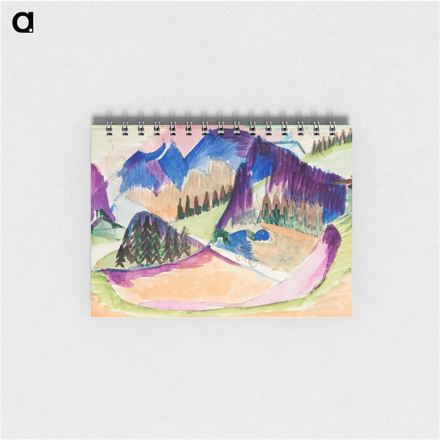 アートメモ帳-Mountain Landscape
 - デトロイト美術館 Memo.