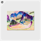 アートポストカード-Mountain Landscape
 - デトロイト美術館 Postcard.