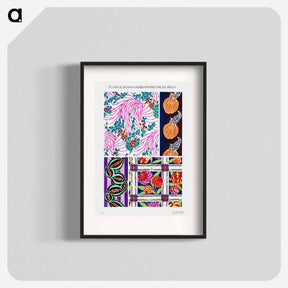 アートポスター-Art deco pattern, art nouveau painting, plate no. 11. - E.A.セギー Poster.