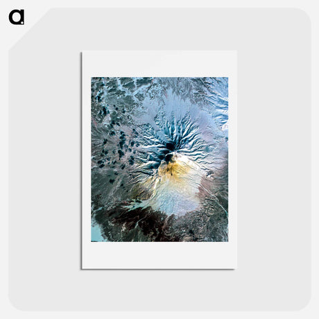 アートポストカード-Sheveluch Volcano, Kamchatka
 - 上空からの地球 Postcard.