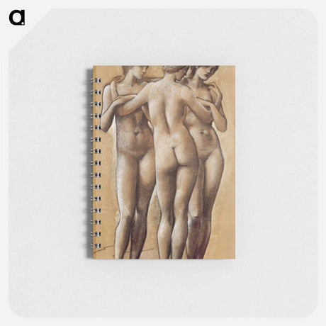 アートメモ帳-Venus Concordia: Study of the Three Graces - エドワード バーン ジョーンズ Memo.