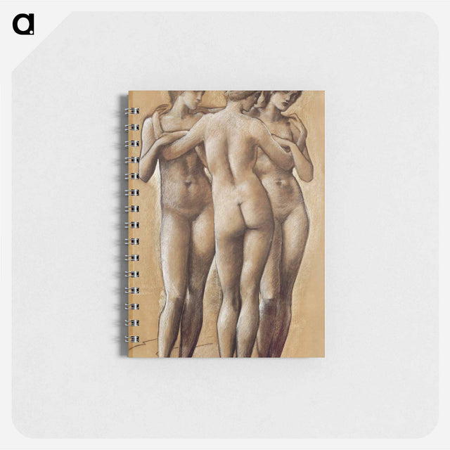 アートメモ帳-Venus Concordia: Study of the Three Graces - エドワード バーン ジョーンズ Memo.