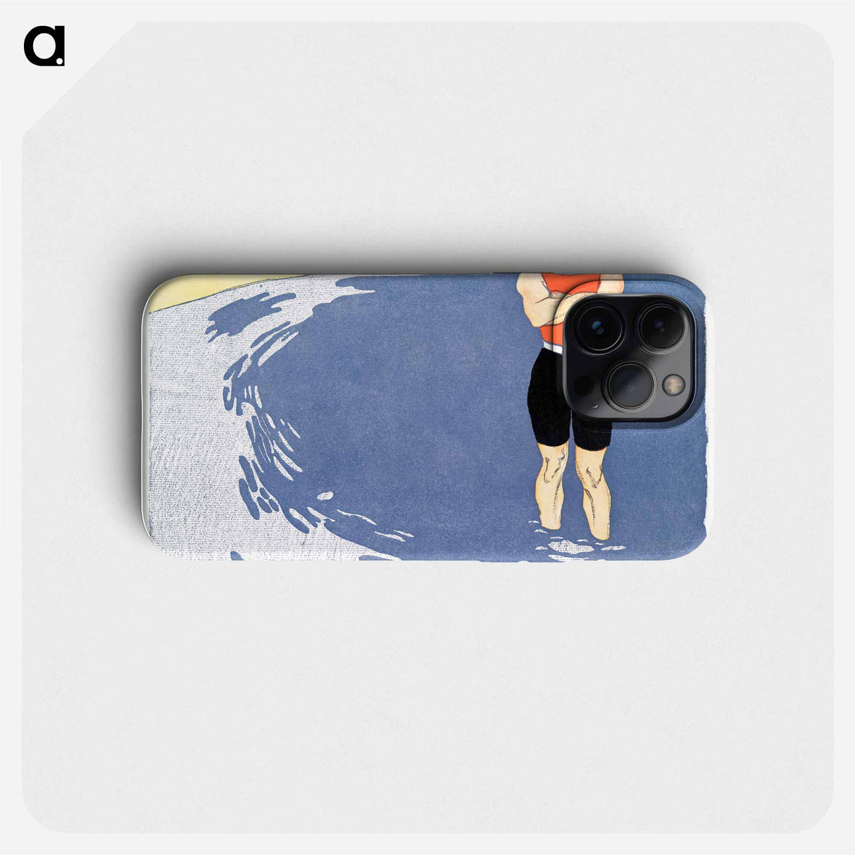 Man standing in the sea - エドワード ペンフィールド Phone Case.