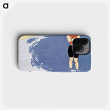 Man standing in the sea - Edward Penfield Phone Case.