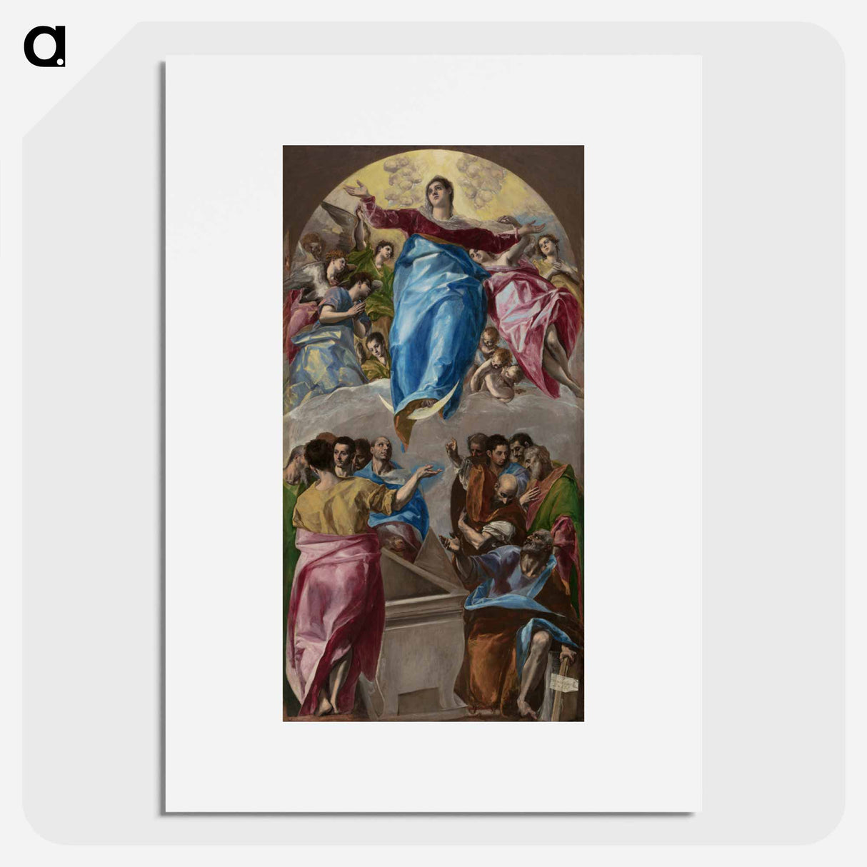 The Assumption of the Virgin - エル グレコ Poster.