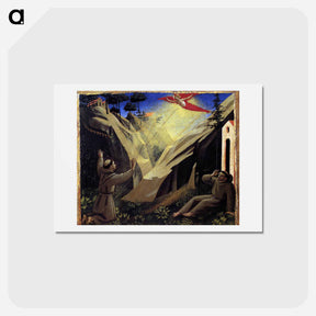 アートポストカード-Receiving the Stigmata - フラ アンジェリコ Postcard.