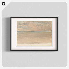 アートポスター-Seascape with Icecap in the Distance - フレデリック エドウィン チャーチ Poster.