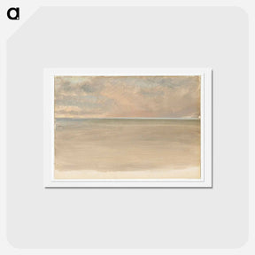 アートポストカード-Seascape with Icecap in the Distance - フレデリック エドウィン チャーチ Postcard.