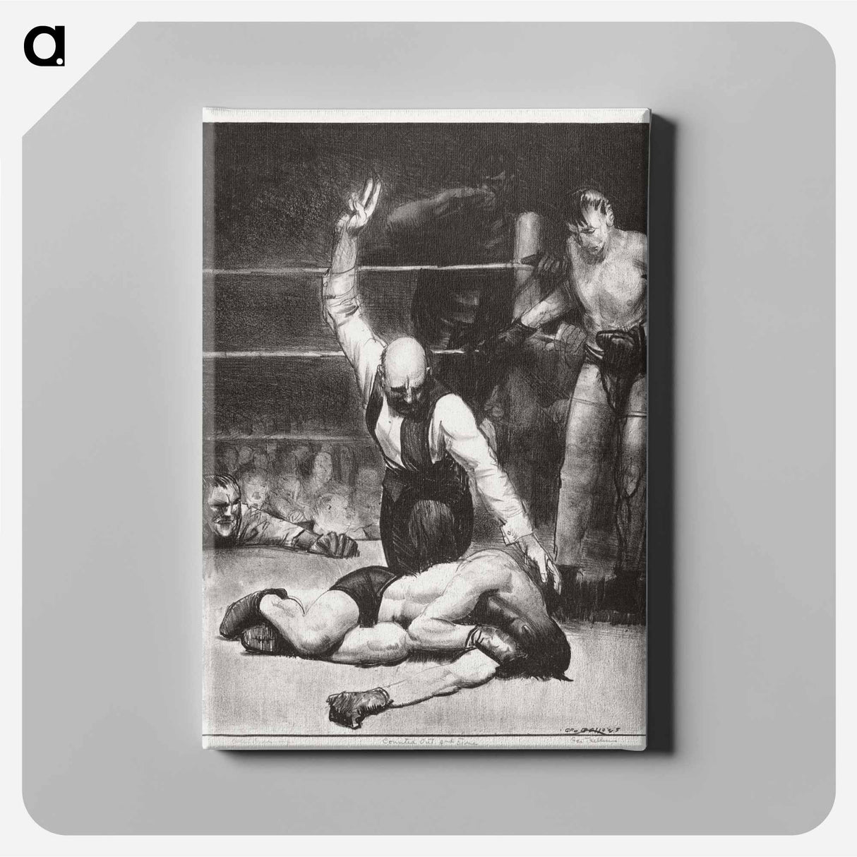 Counted out, second stone - George Bellows Canvas.