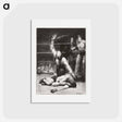 アートポストカード-Counted out, second stone - ジョージ ベローズ Postcard.