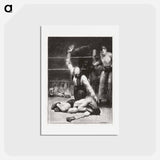 アートポストカード-Counted out, second stone - ジョージ ベローズ Postcard.