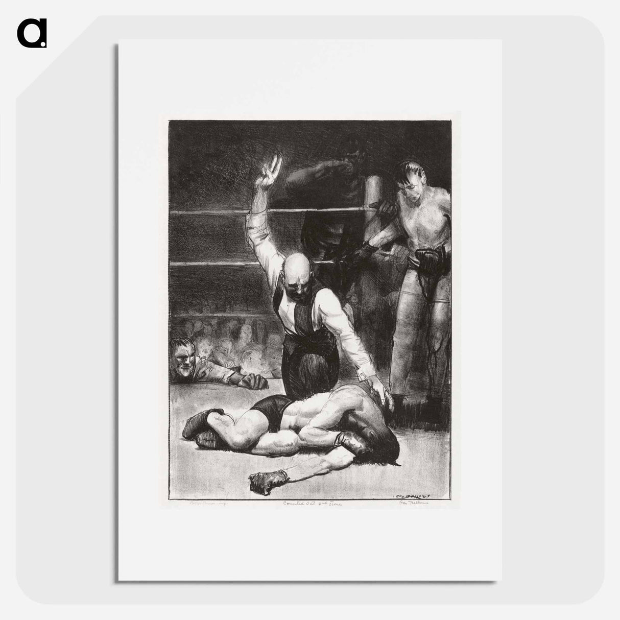 Counted out, second stone - George Bellows Poster.