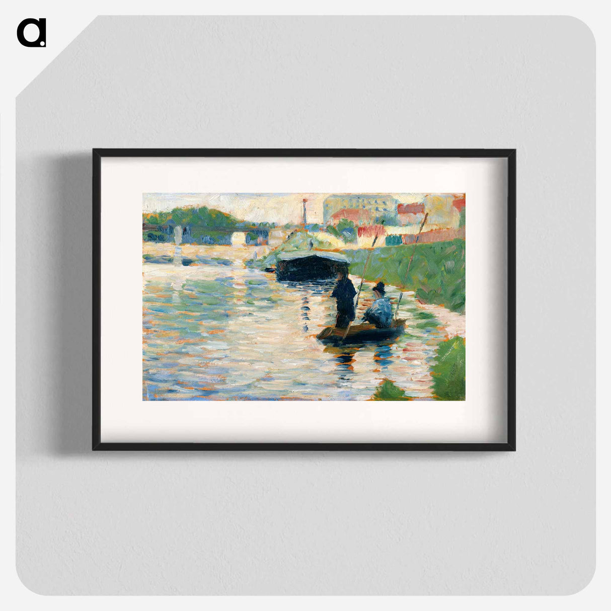 View of the Seine - Georges Seurat Poster.