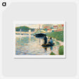 アートポストカード-View of the Seine - ジョルジュ スーラ Postcard.