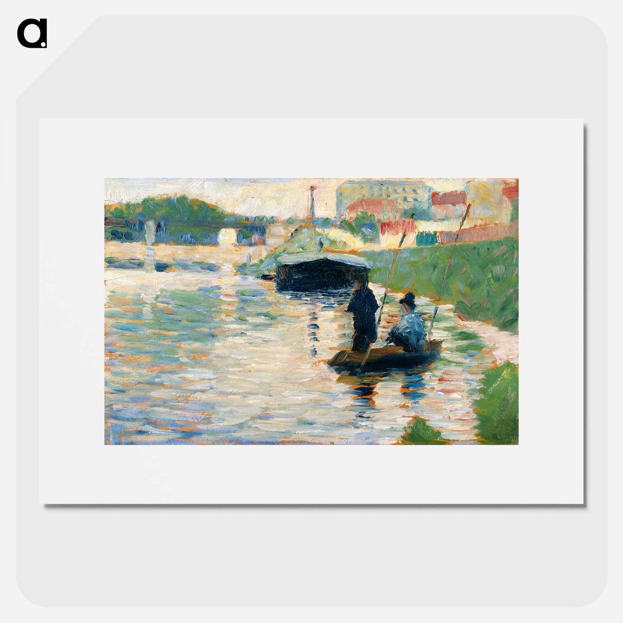 View of the Seine - Georges Seurat Poster.