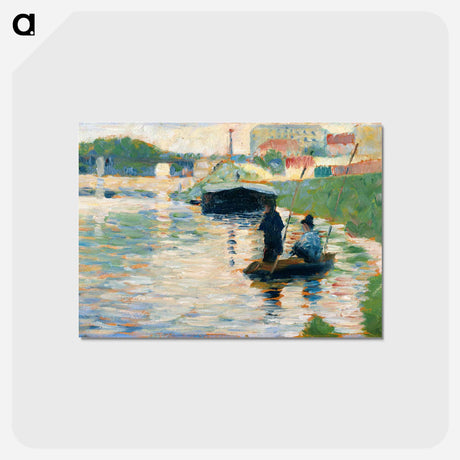 アートポストカード-View of the Seine - ジョルジュ スーラ Postcard.